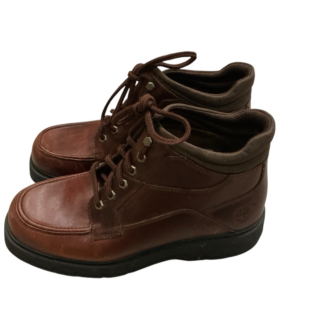 Mens timberland premium full grain leather 6 inch brown boots size 11